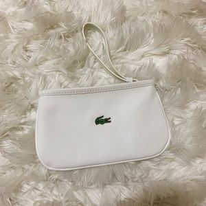 Lacoste White Wristlet